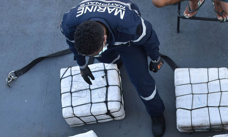 French navy seizes nearly 10 tonnes of cocaine off west Africa