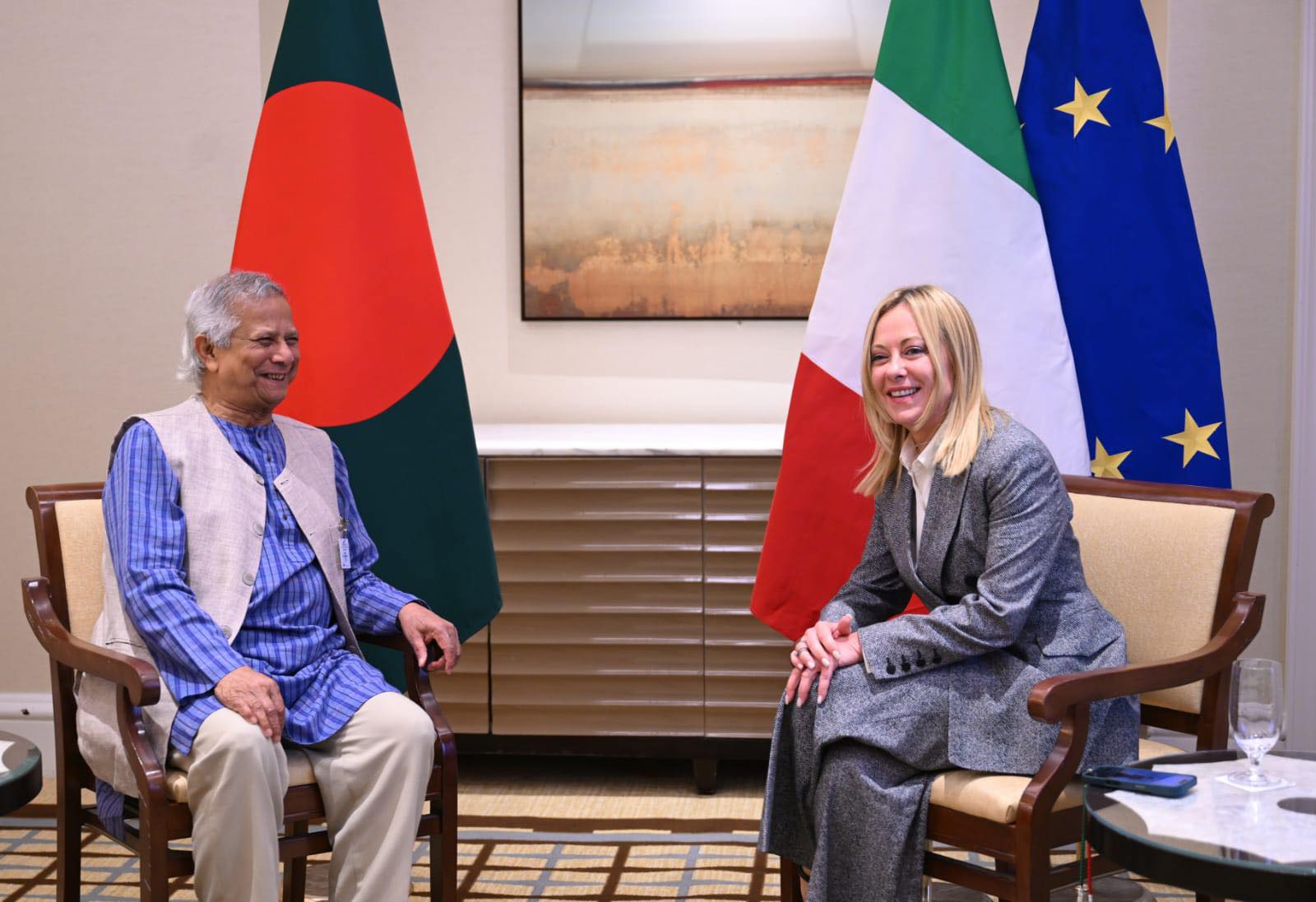 Italian PM meets CA, proposes bilateral business forum