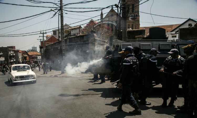 Madagascar capital deserted after violent protests