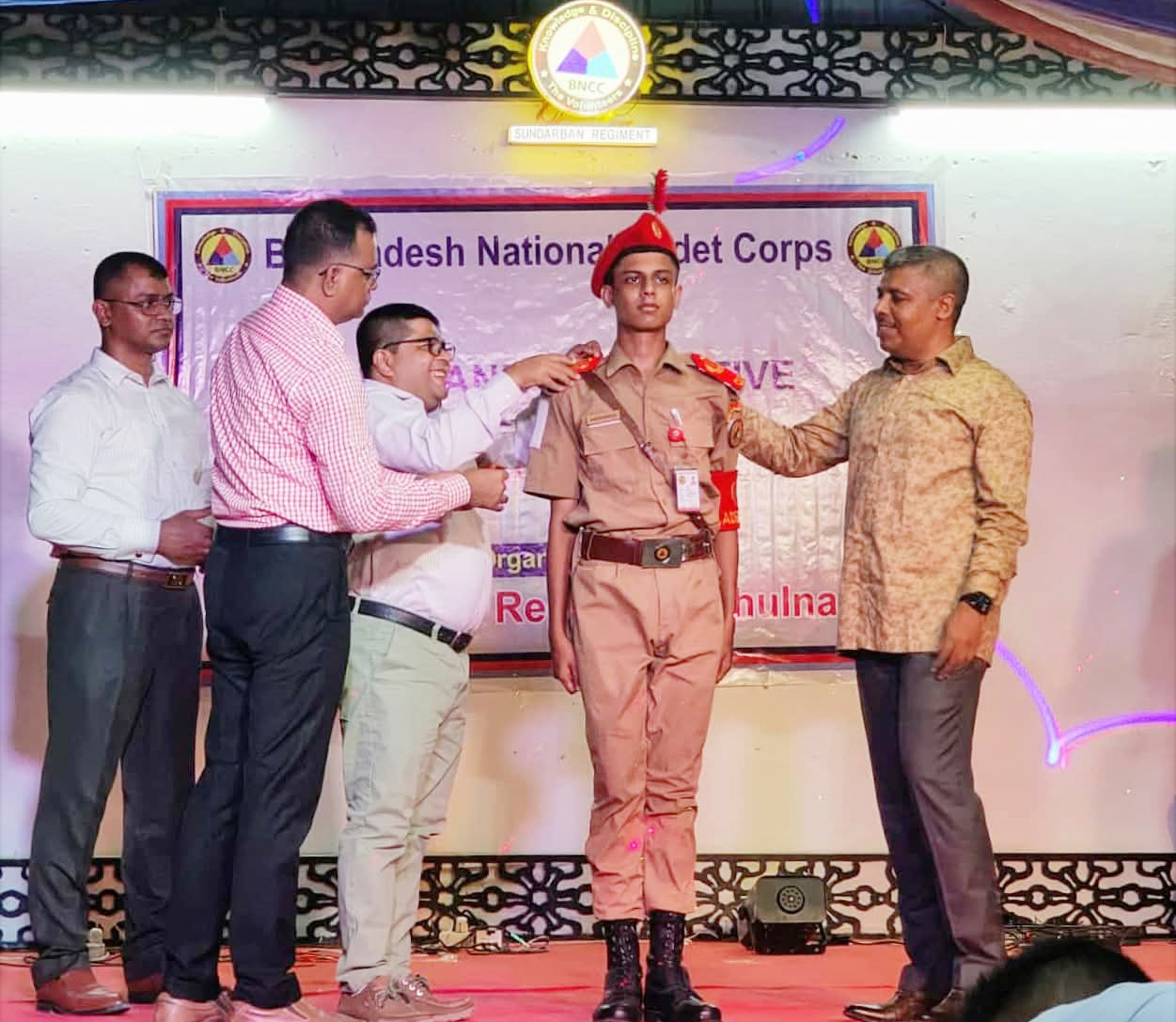 Ashhadul of GUST awarded highest BNCC rank