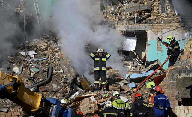 Russian missile and drone barrage kills four: Kyiv