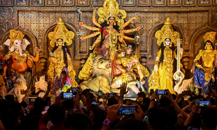 India's divine designs meld with AI at Durga Puja festival