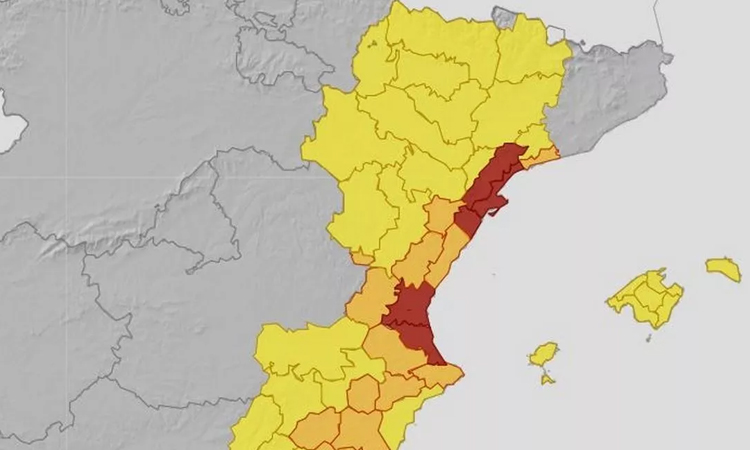 Rain alert level lowered in eastern Spain