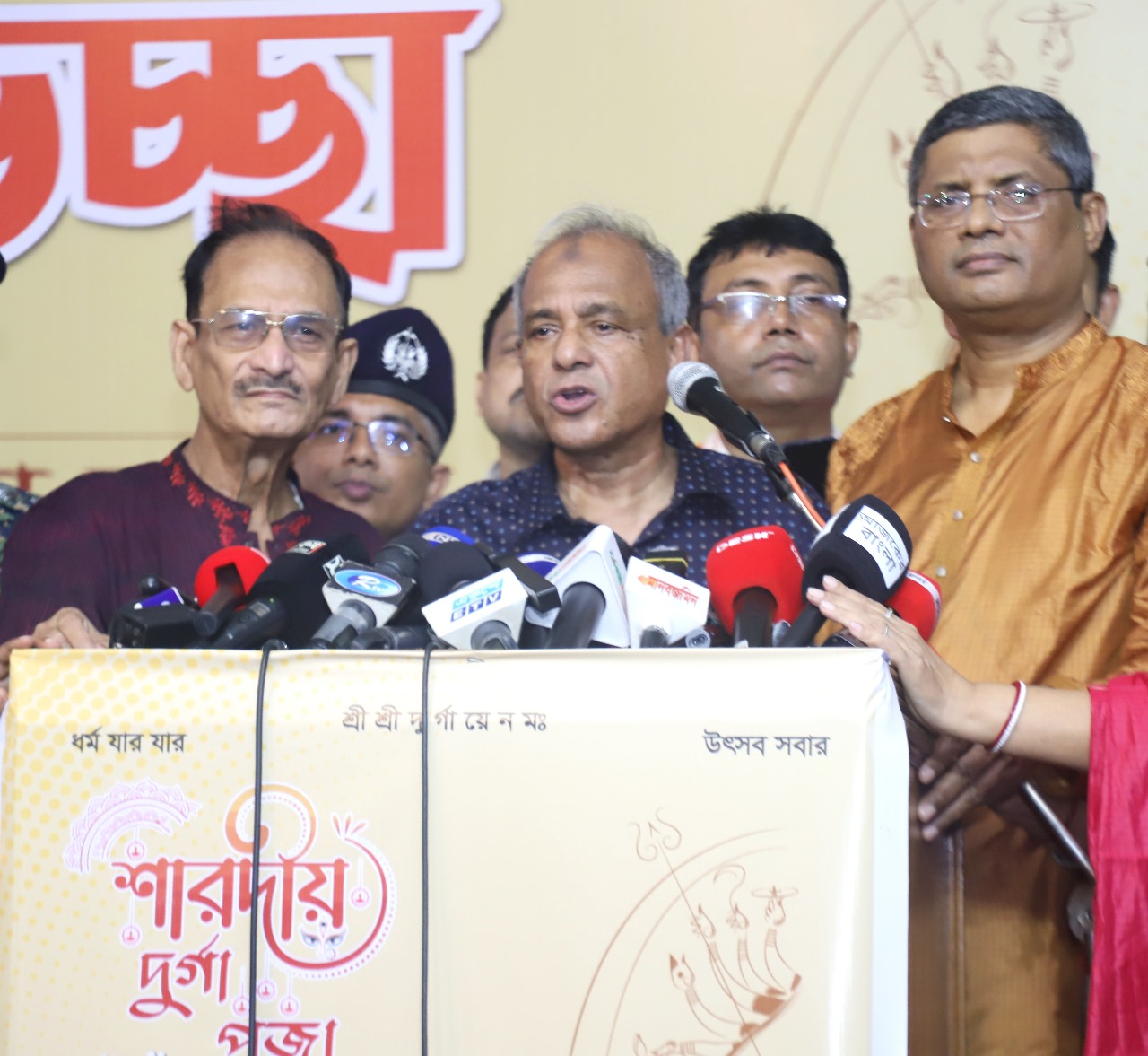 Home adviser urges all to thwart any attempt to disrupt peaceful celebrations of Durga Puja