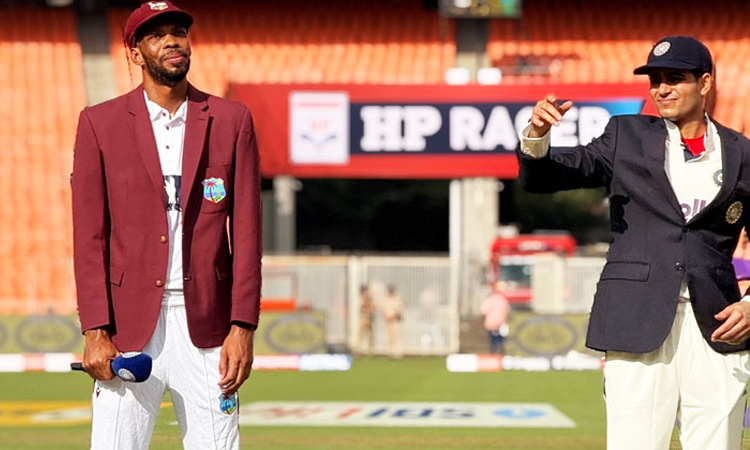 West Indies win toss, opt to bat against India in 1st Test