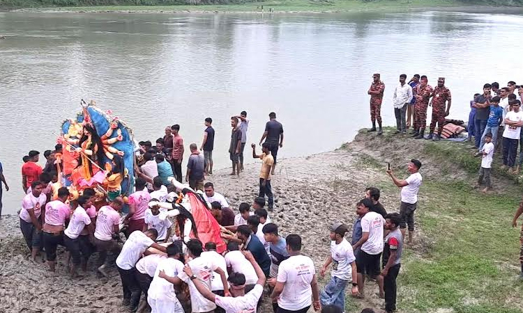 Durga Puja ends peacefully in Gaibandha 