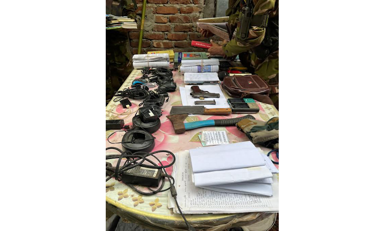 Huge arms, ammo recovered from UPDF hideout in Panchhari deep forest 