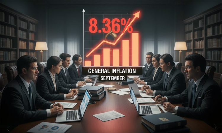 General point to point inflation reaches 8.36% in September