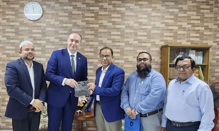 Kosovo envoy pays courtesy call on BSTI DG 