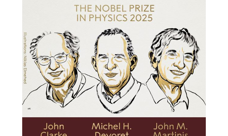 Trio wins physics Nobel for quantum mechanical tunnelling
