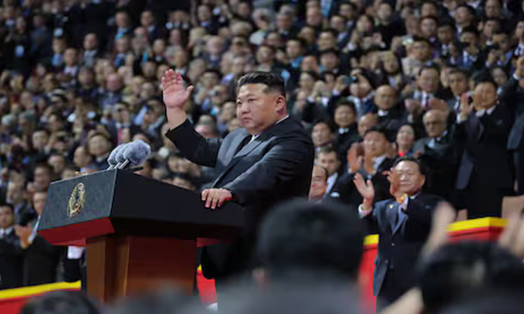 North Korea reports holding 'grand' military parade