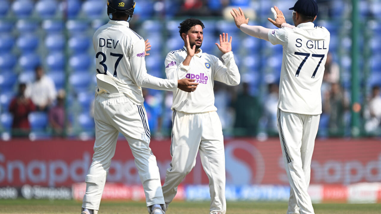 India's Kuldeep reduces West Indies to 217-8 in second Test     