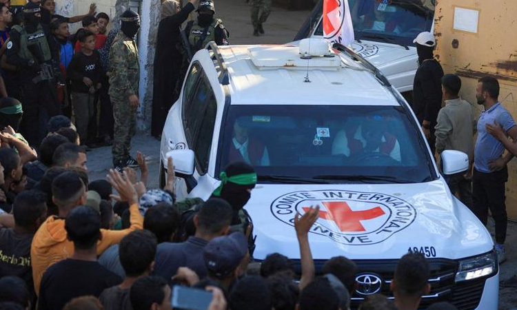 Israel army says Red Cross on way to pick up second group of hostages