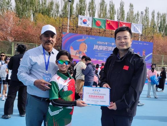 Nabiyun wins pair of gold medals in China