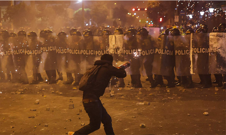 Clashes at Peru protest leaves at least 75 injured: president