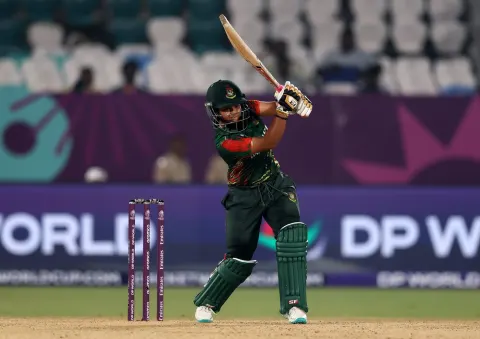 Sobhana fifty leads Bangladesh to 198-9