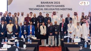 Official photo session of 3rd Asian Youth Games held