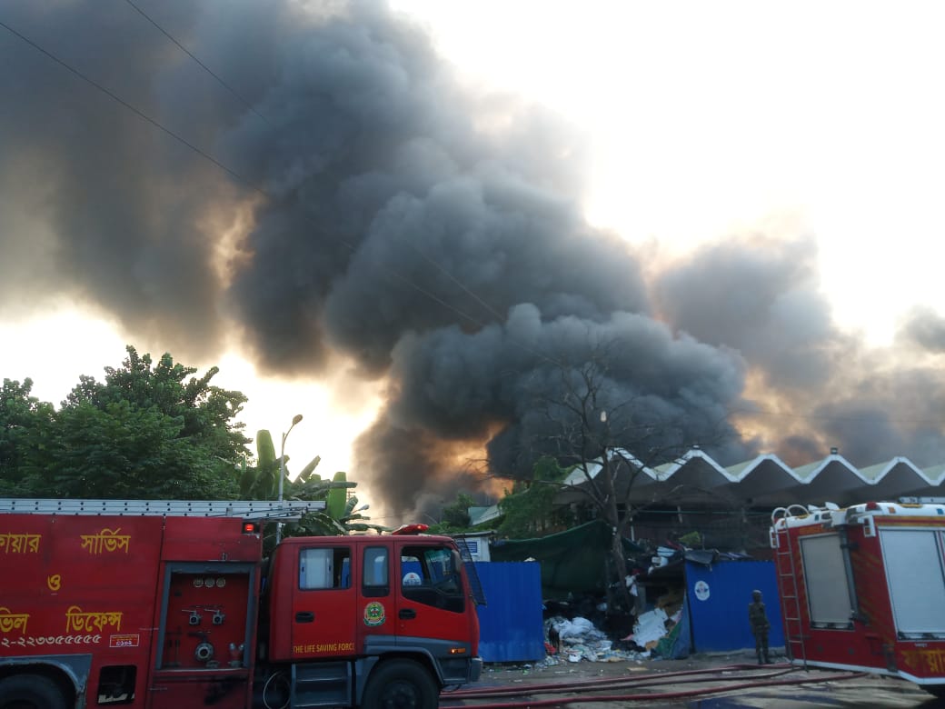36 fire units working to douse HISA's Cargo Village fire