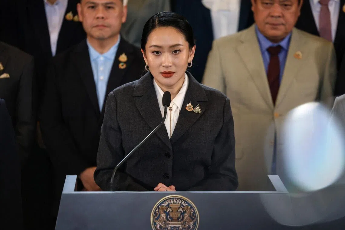 Thailand's ex-PM Paetongtarn quits as party leader