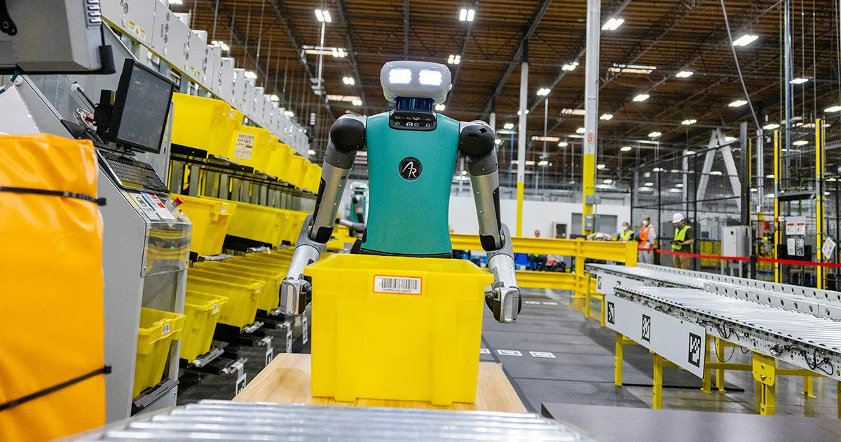 Amazon uses AI to make robots better warehouse workers