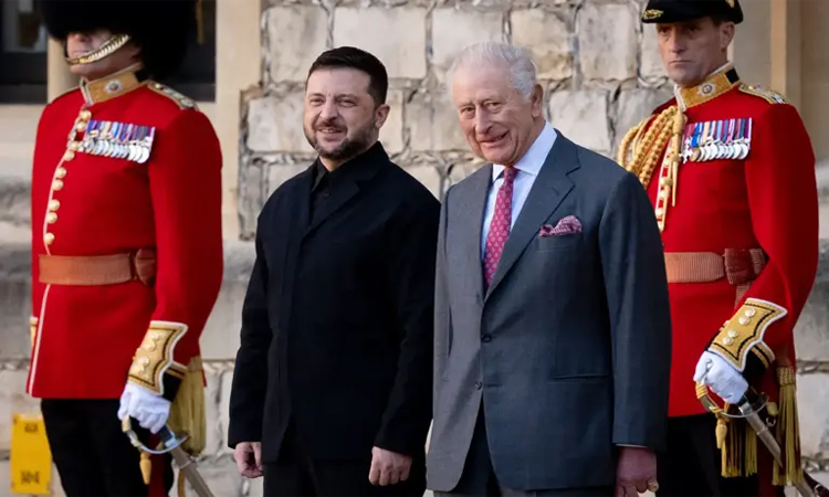 King Charles III meets Ukraine's Zelensky at Windsor