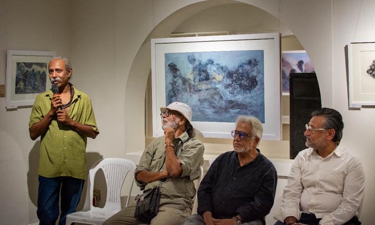 Artist Masudur’s exhibition 'Shadows of the Pathfarers' begins at NUK Gallery 