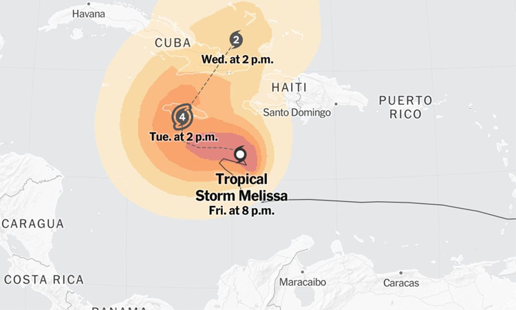 Tropical storm over Caribbean kills 3 in Haiti