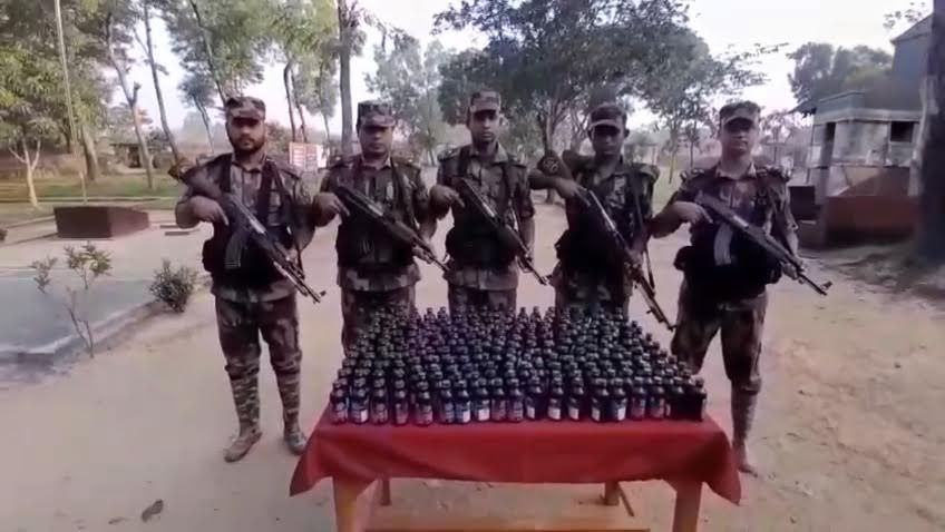 BGB seizes 269 bottles Phensedyl from Netrokona borderline 