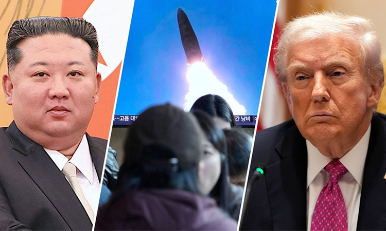 North Korea announces missile test hours before Trump due in South