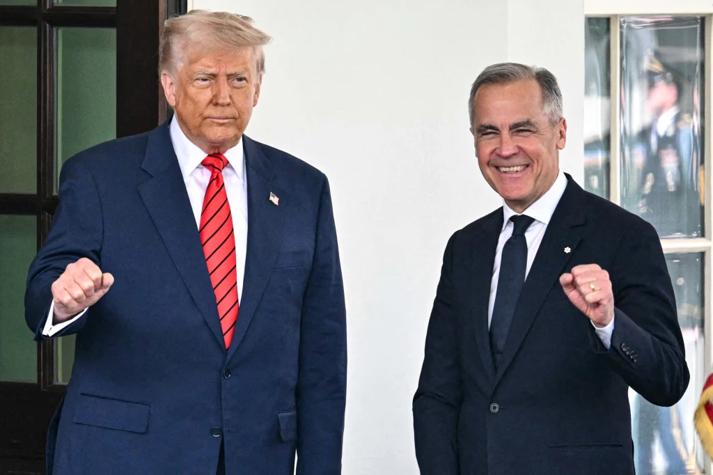 Trump says had 'nice' talk with Canada's Carney amid row