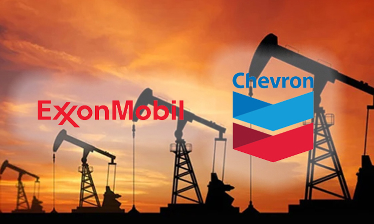 Profits dip at ExxonMobil, Chevron on lower crude prices