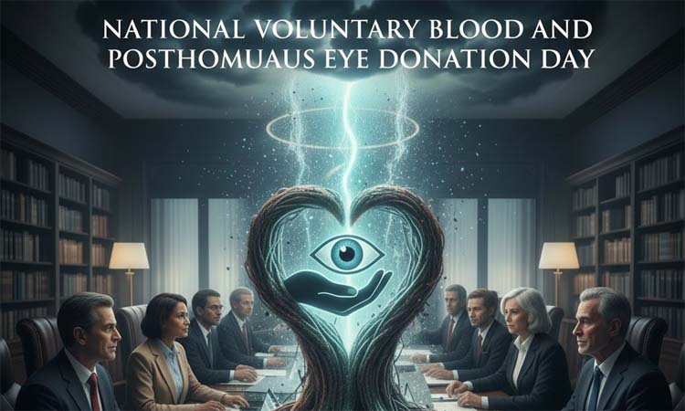 National Voluntary Blood and Posthumous Eye Donation Day tomorrow