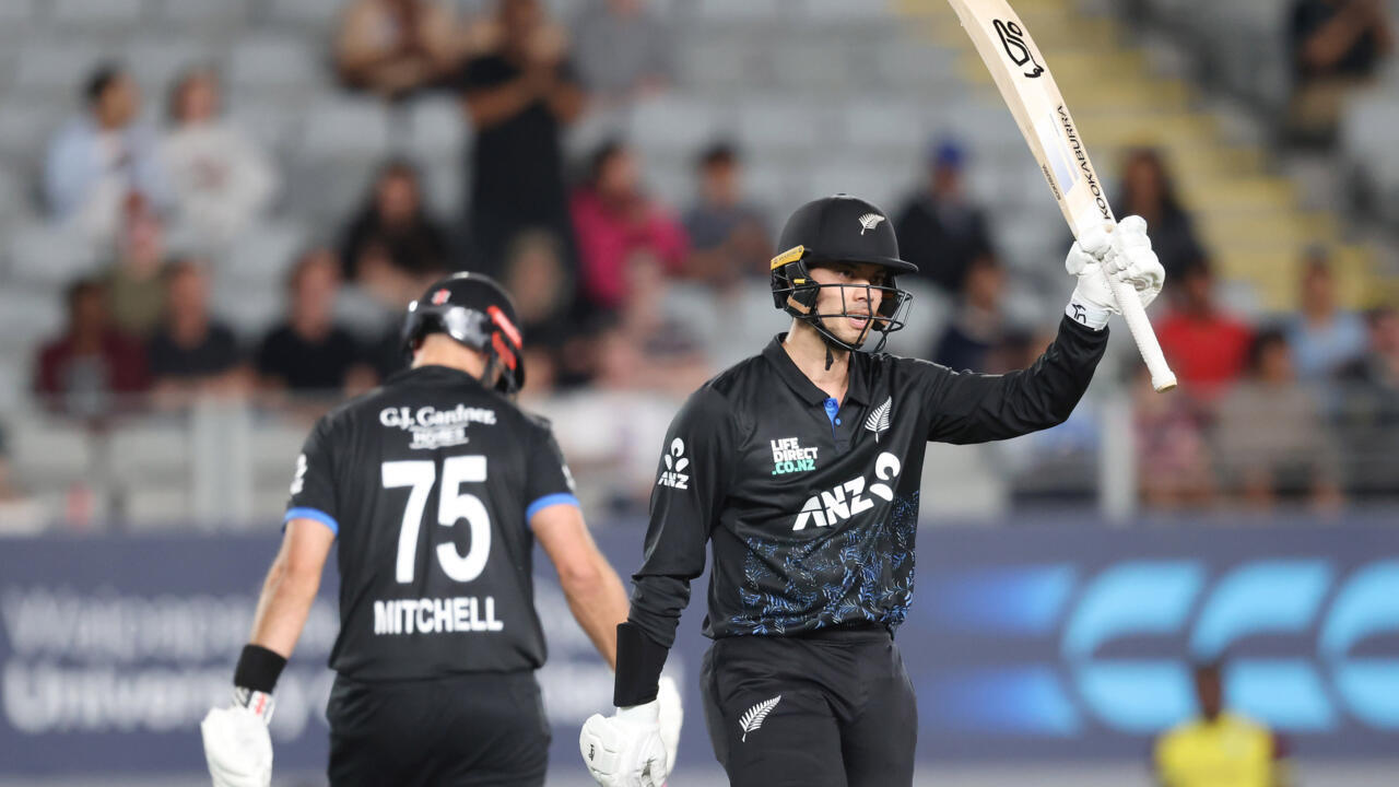 Chapman blitz leads Black Caps to tight T20 victory over West Indies