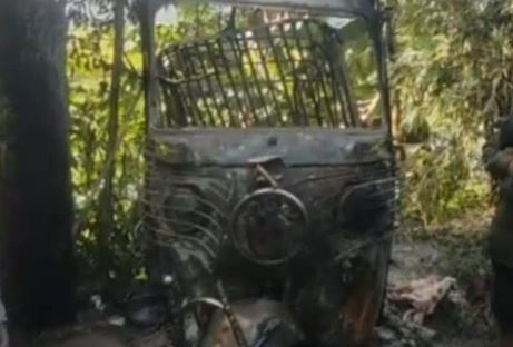 Cylinder explosion kills one after microbus collides with truck