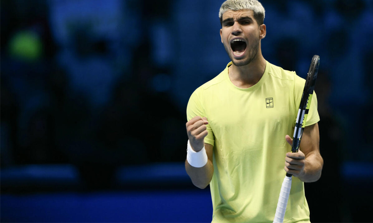 Alcaraz fights back to beat Fritz at ATP Finals