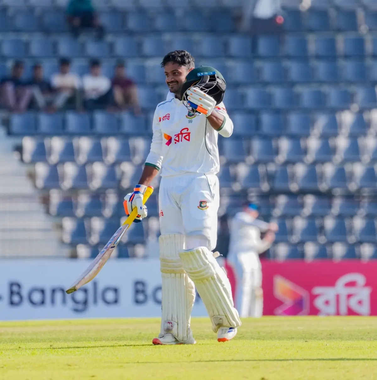 Joy century puts Bangladesh in firm control