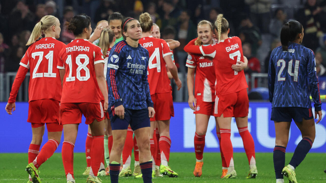 Bayern stun Arsenal, Man Utd sink PSG in Women's Champions League
