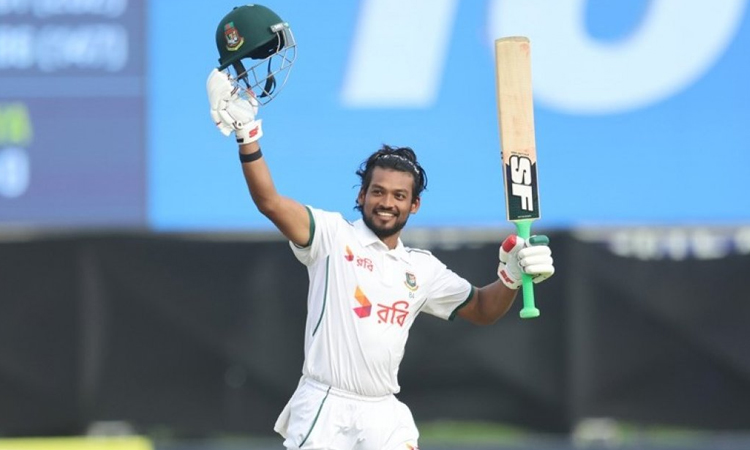 Shanto hits century as Bangladesh sniff victory