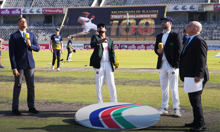 Bangladesh opt to bat first in Mushfiqur's 100th Test