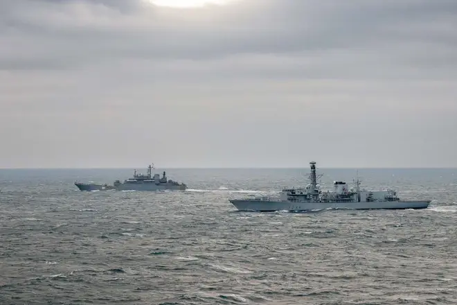 UK warns Putin as Russian military ship enters its waters