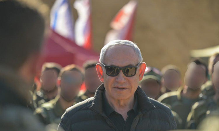 Netanyahu visits Israeli troops in buffer zone in Syria