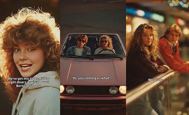 Fake AI videos have a new generation loving 1980s life