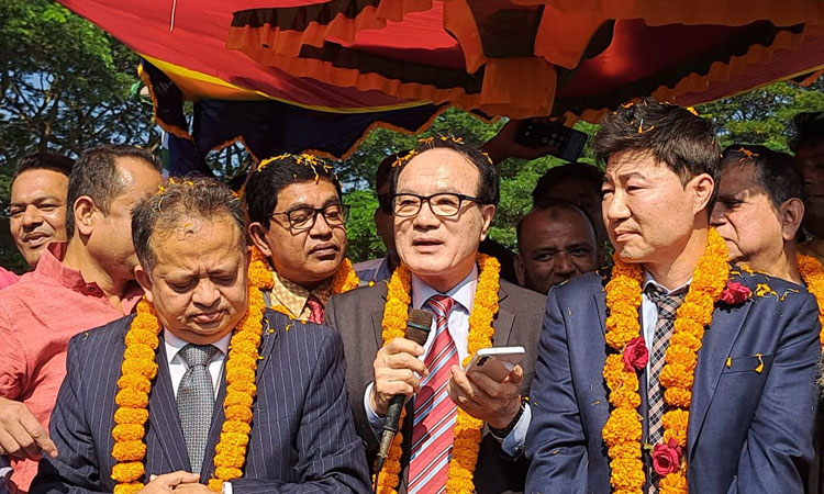 South Korean team inspects Chandpur suspension bridge project