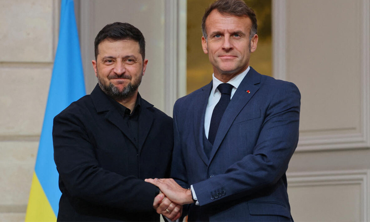 Macron to host Zelensky for talks in Paris Monday: French presidency