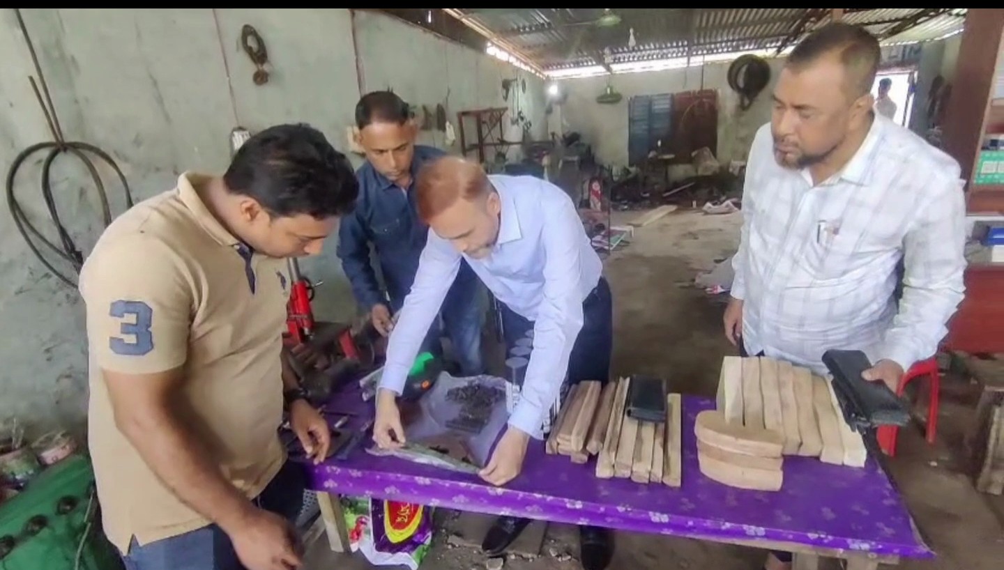 Firearm, weapons-making equipment seized in Lakshmipur