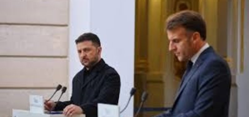 Ukraine's Zelensky arrives for Paris talks with Macron