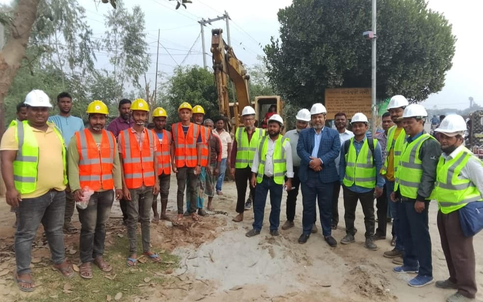 Tk 12cr road dev work inaugurated in Dinajpur municipality