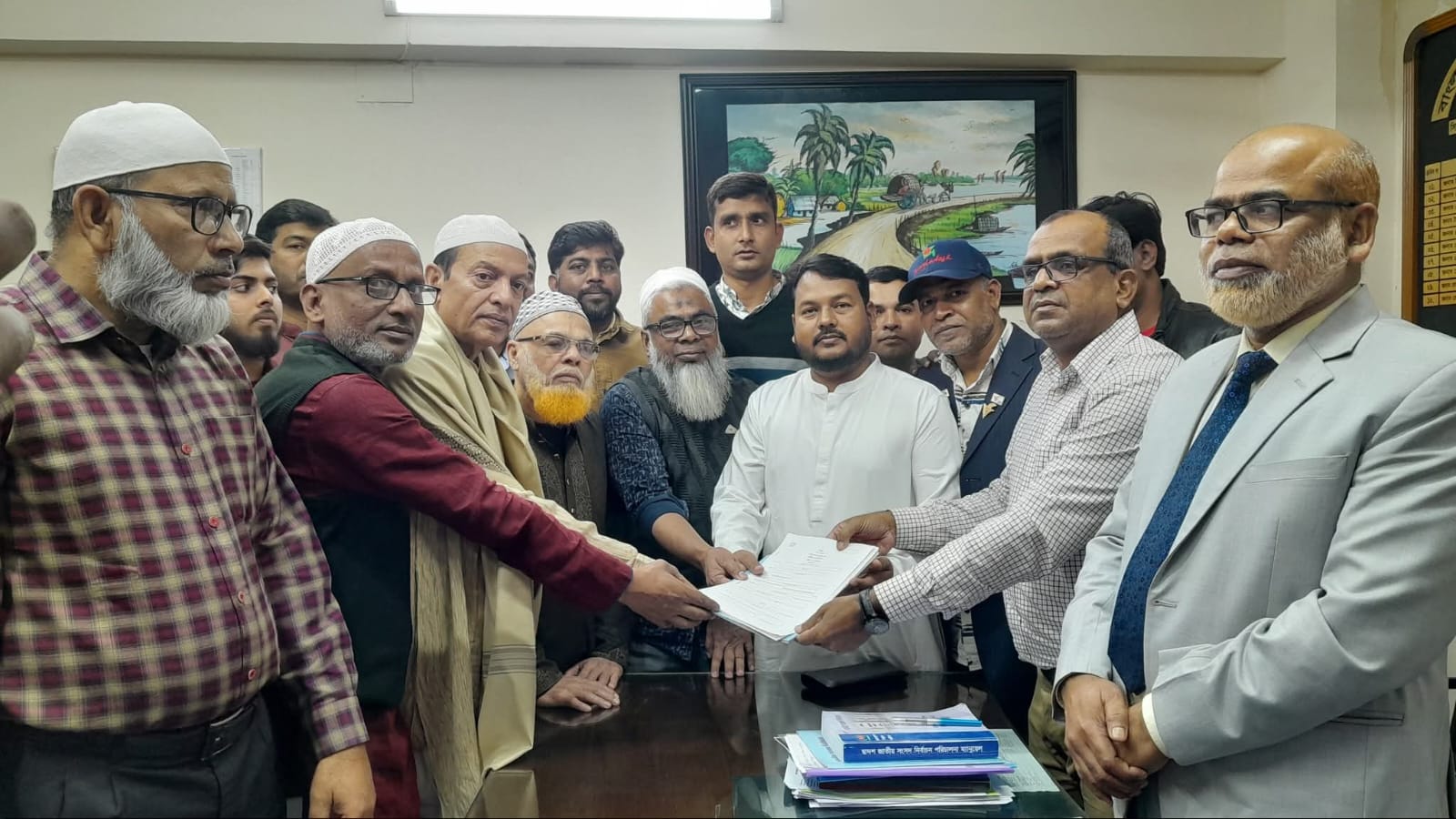 Nomination form for Minu collected in Rajshahi