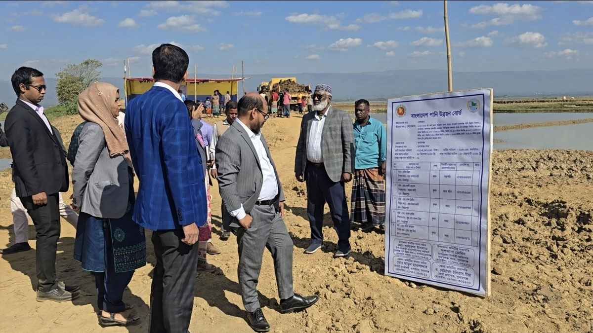 Work of crop protection dams inaugurated in Sunamganj