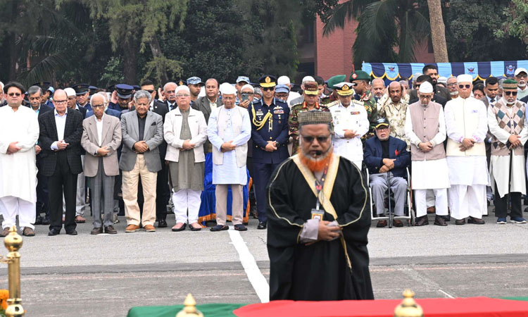 Namaj-e-janaza of Liberation War Deputy Chief of Staff AK Khandkar held